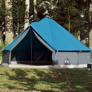 Vidaxl vidaXL Družinski šotor Teepee za 12 oseb, moder, vodoodporen