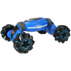 WOWO Avto na daljinsko upravljanje - RC Stunts 2v1 Modri avto na daljinsko vodenje s 360 plesnim trikom