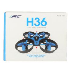 WOWO Mini dron na daljinsko upravljanje - Mini dron JJRC H36 RC, daljinsko voden, 2,4 GHz, 4CH, 6 osi, moder