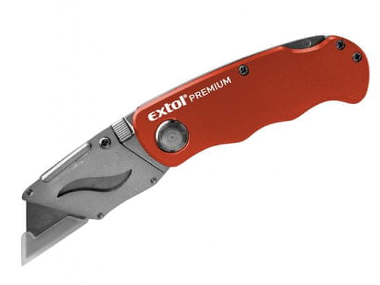 Extol Premium Zložljiv nož z zamenljivim rezilom, 19mm