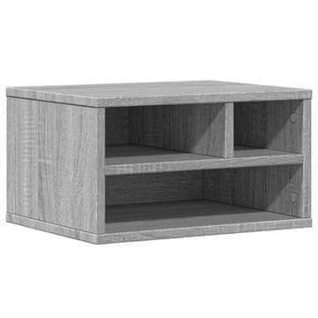 Vidaxl Stojalo za tiskalnik siva sonoma 40x32x22,5 cm inženirski les