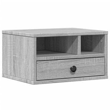 Vidaxl Stojalo za tiskalnik siva sonoma 40x32x22,5 cm inženirski les