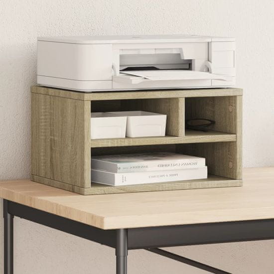 shumee Stojalo za tiskalnik sonoma hrast 40x32x22.5 cm inženirski les