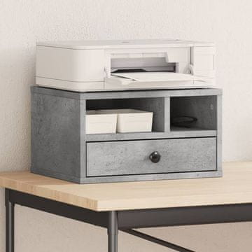 Vidaxl vidaXL Stojalo za tiskalnik betonsko sivo 40x32x22,5 cm