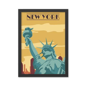 Wallity Dekorativno uokvirjeno slikarstvo iz MDF, New York (55 x 75)