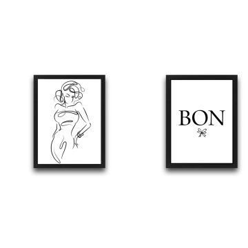 Wallity Dekorativno uokvirjeno slikarstvo (2 kosa)