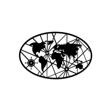 Wallity Dekorativni kovinski stenski pripomoček