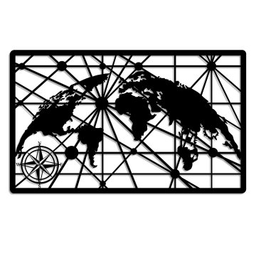 Wallity Dekorativni kovinski stenski pripomoček