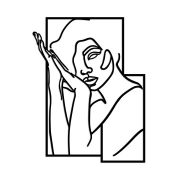 Wallity Dekorativni kovinski stenski pripomoček