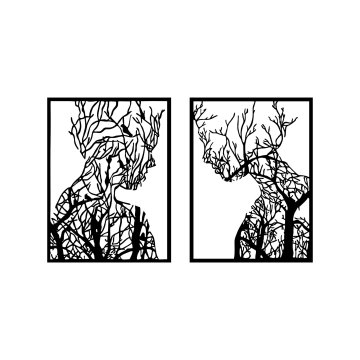 Wallity Dekorativni kovinski stenski pripomoček