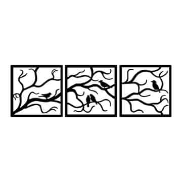 Wallity Dekorativni kovinski stenski pripomoček