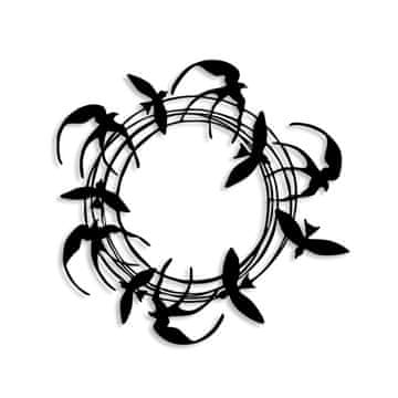 Wallity Dekorativni kovinski stenski pripomoček