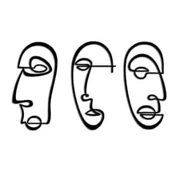 Wallity Dekorativni kovinski stenski pripomoček