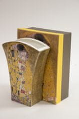 ZAKLADNICA DOBRIH I. Vaza iz porcelana z dekorjem Poljub slikarja Gustava Klimta 