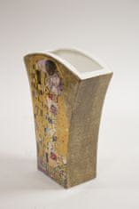 ZAKLADNICA DOBRIH I. Vaza iz porcelana z dekorjem Poljub slikarja Gustava Klimta 