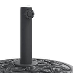 Vidaxl Podstavek za senčnik s kolesi Ø38/48 mm palice 27 kg okrogel