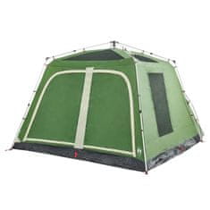 Vidaxl Družinski šotor s predprostorom 9 oseb zelen hitra postavitev