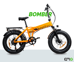 Trevi EMG Bomber zložljivo električno kolo, 50,8 cm, oranžno