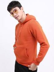 PANTONECLO Moška majica s kapuco, oranžna, L