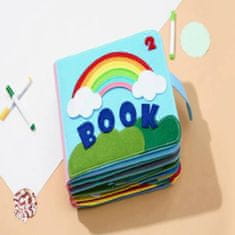 Smania Interaktivna montessori knjiga RainbowDays (16 strani)