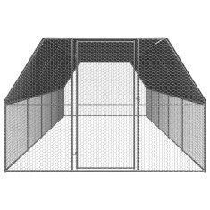 Vidaxl Kokošnjak 3x10x2 m pocinkano jeklo