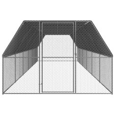 Vidaxl Kokošnjak 3x12x2 m pocinkano jeklo