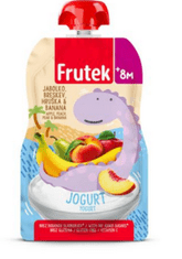 Fructal Frutek Pouch otroška kaša, breskev in jogurt, 6 x 100 g