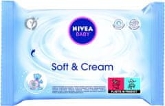 Nivea Baby Soft & Cream robčki 63 kos