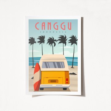 Wallity Plakat A4, Canggu - 1991