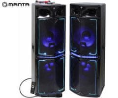 Manta SPK1201X500D Minos zvočni karaoke sistem, Bluetooth, FM, daljinec, mikrofon