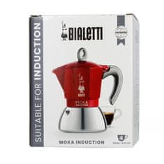 BIALETTI New Moka Induction 4tz Rdeča