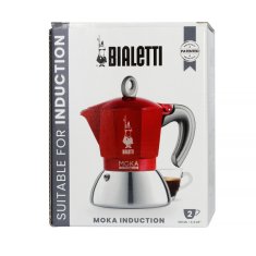 BIALETTI New Moka Induction 2tz Rdeča