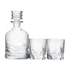 Set za whiskey DaVinci Skultura / 3-delni / kristalno steklo