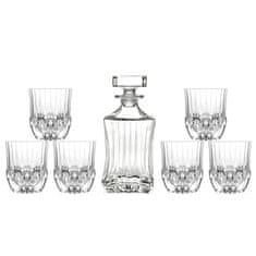 Set za whiskey Adagio Eco Luxion / 7-delni / kristalno steklo