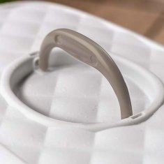 Stefanplast Chic Outdoor 56x54,5x39cm zunanje pokrito mačje stranišče z majhno streho za odvod vode belo/temno zeleno