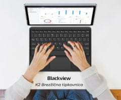 Blackview K2 brezžična tipkovnica, Bluetooth, bela