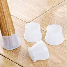 Netscroll 16-delni komplet silikonskih zaščitnih kapic za pohištvo, zaščita za kuhinjske stole, proti praskam na tleh za noge stola, za 4 stole, zaščita tal pred poškodbami, SiliCovers
