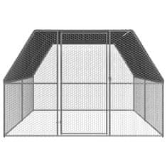Vidaxl Kokošnjak 3x4x2 m pocinkano jeklo