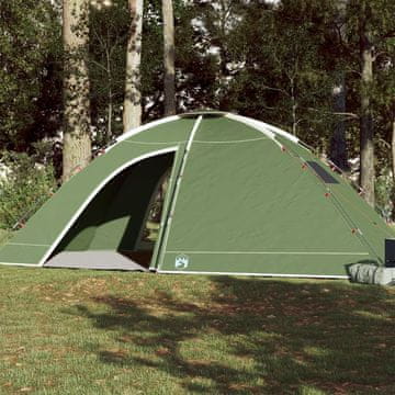 Vidaxl vidaXL Kamperski šotor za 8 oseb, zelen, vodoodporen