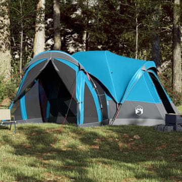 Vidaxl vidaXL Družinski šotor Teepee za 8 oseb, moder, vodoodporen