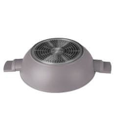 Berlingerhaus Ponev WOK s titanovo površino in pokrovom 30 cm Taupe Collection BH-8095