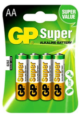 GP Baterija alkalna SUPER R6-AA 1.5V 4/1
