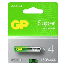 GP Baterija alkalna SUPER G-TECH R3 AAA 1.5V, 4kom