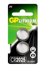 GP Baterija CR2025 LITHIUM 3V, 2kom/blister