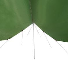 Vidaxl Ponjava za kampiranje zelena 460x305x210 cm vodoodporna
