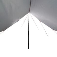Vidaxl Ponjava za kampiranje sivo oranžna 460x305x210 cm vodoodporna