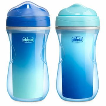 Chicco Sippy Cup Boy Termalna skodelica za otroke, 266 ml, modra, 266 ml