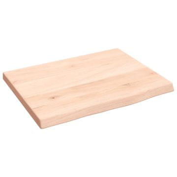 Vidaxl Kopalniški pult 40x30x2 cm neobdelan trden les