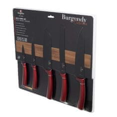 Berlingerhaus Komplet nožev z magnetnim držalom 6 kosov Burgundy Metallic Line BH-2886