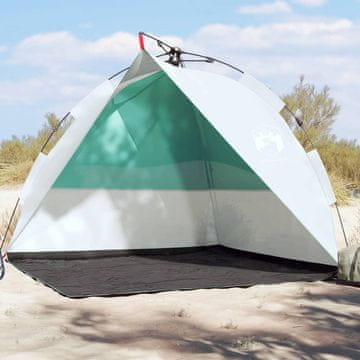 Vidaxl vidaXL Šotor za na plažo, morsko moder, hitro sestavljiv, vodoodporen
